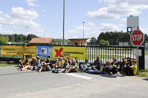 Blockade des Bergwerks; Bild: Publixviewing
