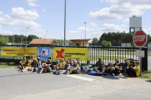 Blockade des Bergwerks; Bild: Publixviewing