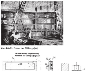 Einbau der Tübbinge 1