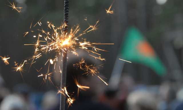 neujahr 2018 wunderkerze