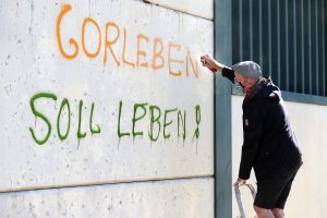 Graffiti-Aktion Gorleben