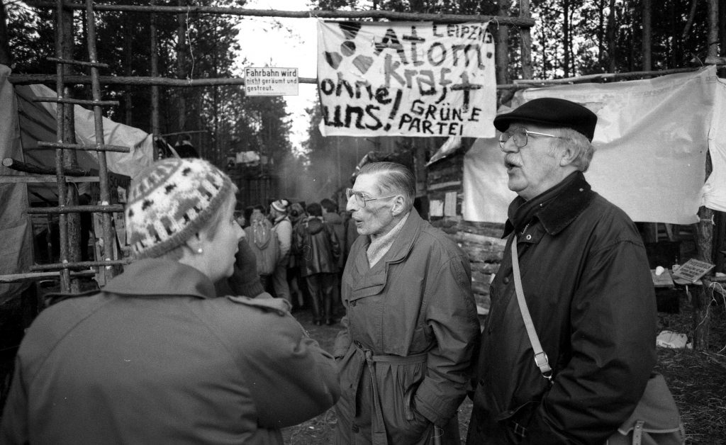 Gorleben 06. Februar 1990 6.2.1990: Widerstandsdorf gegen die PKA